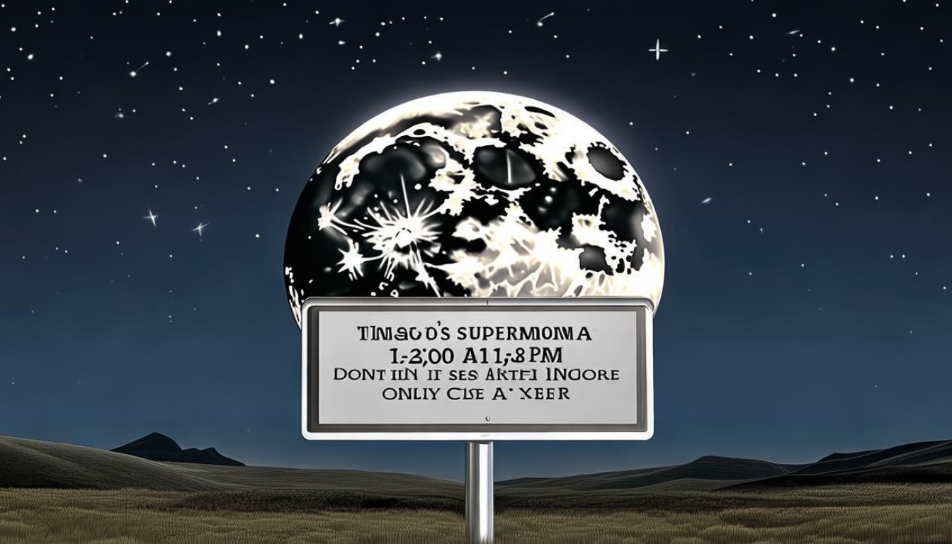 今晚最大超级月亮几点最亮？错过等一年？