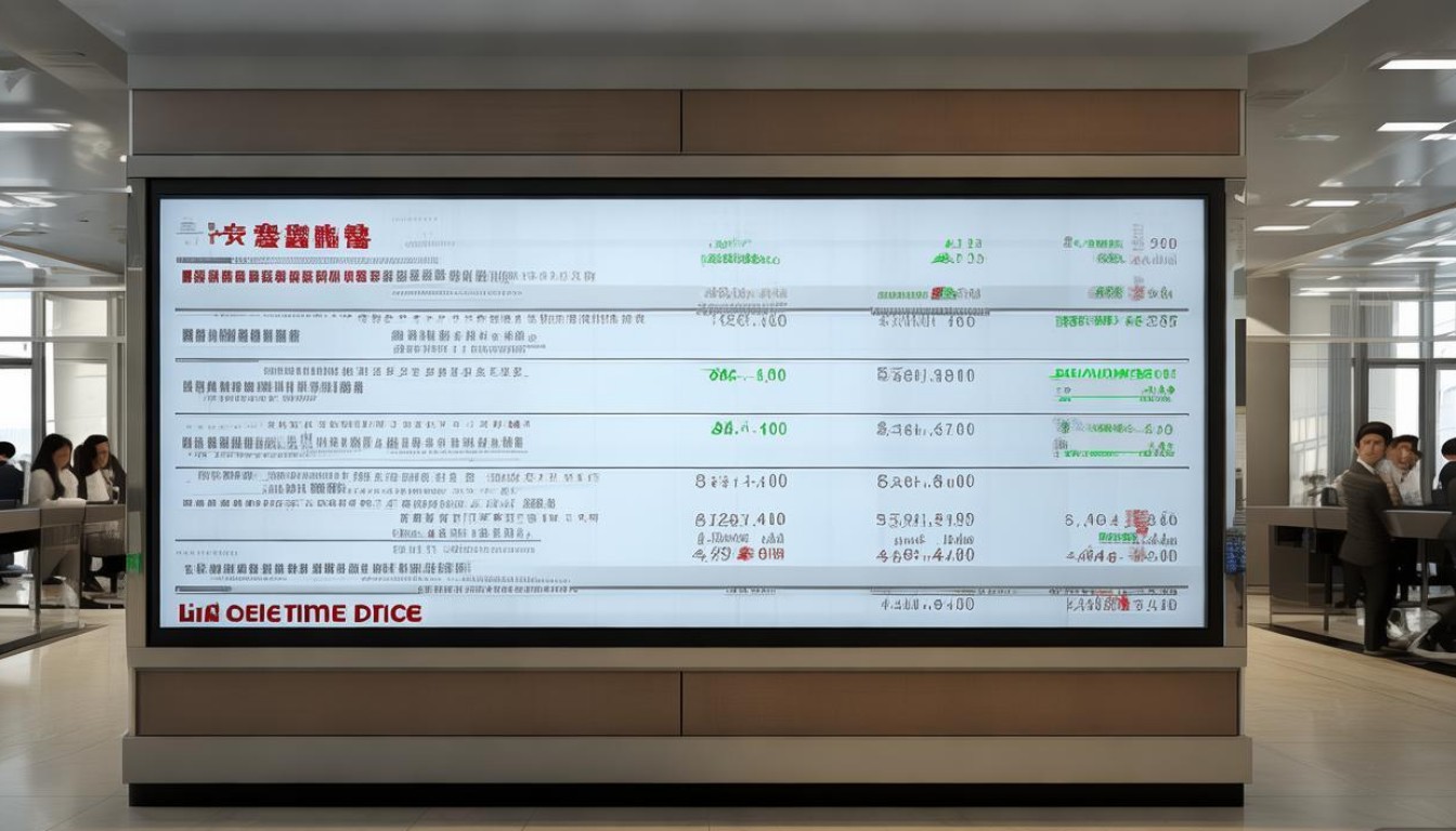 江苏银行黄金实时价多少?